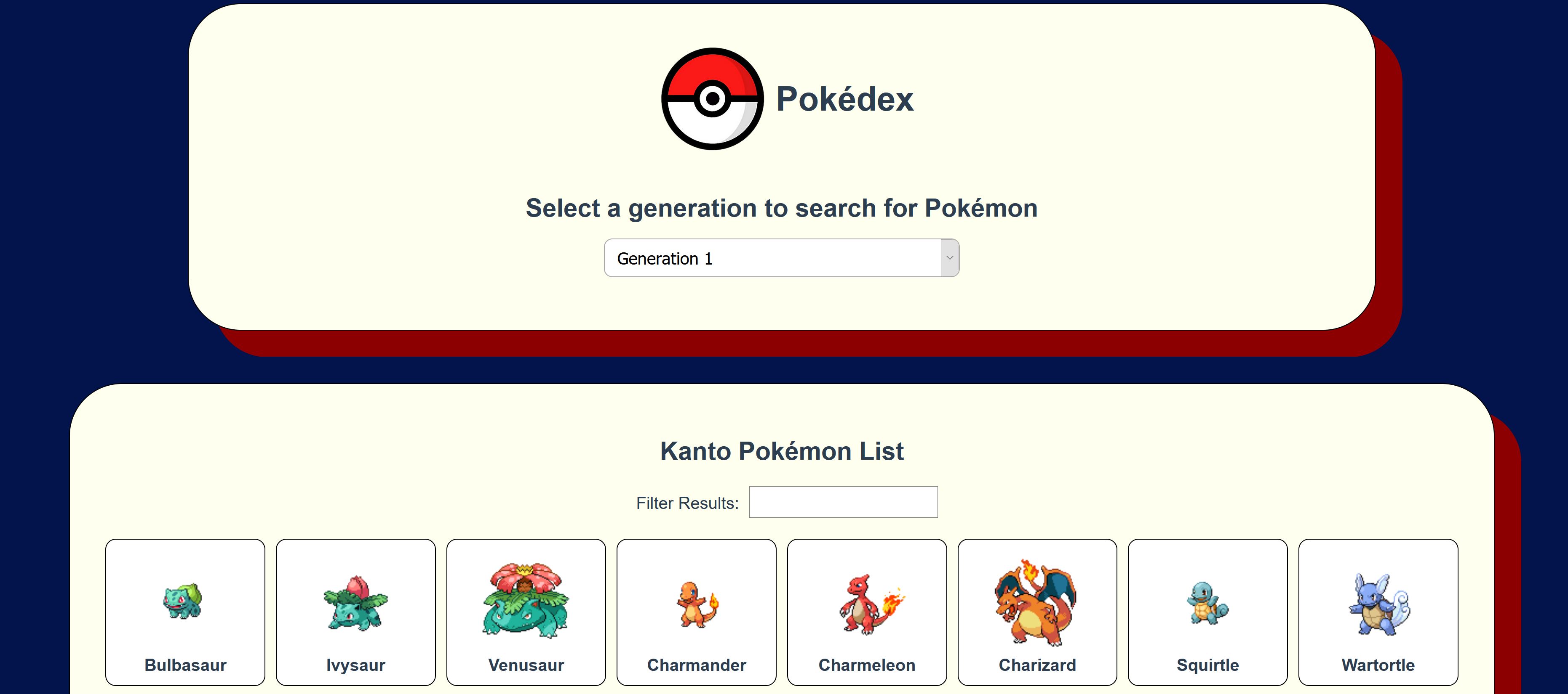 Pokedex Project